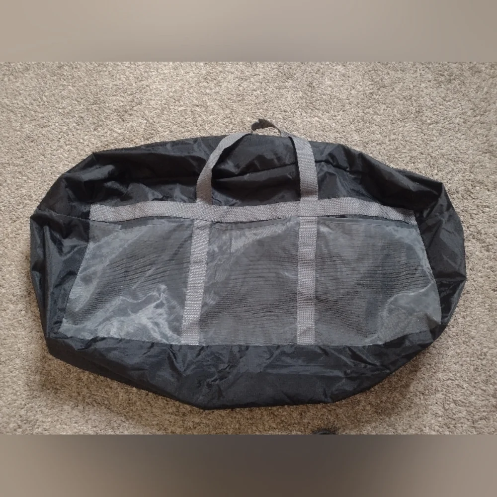 REDCAMP Duffle Bag Black Large Travel Camping S1